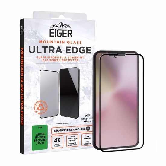Picture of Eiger Eiger Mountain Glass Ultra EDGE Screen Protector for Apple iPhone 16e/ 14/ 13